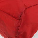 PRADA Hand Bag Nylon Red Auth 166380-16