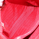 PRADA Hand Bag Nylon Red Auth 166380-11