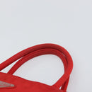 PRADA Hand Bag Nylon Red Auth 166380-8