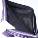 Salvatore Ferragamo Gancini Long Wallet Leather Purple Gold Auth 166383A-23