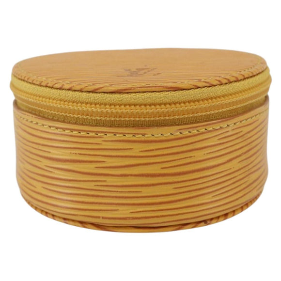 LOUIS VUITTON Epi Ecrin Bijoux 8 Jewelry Box Yellow M48229 LV Auth 166389