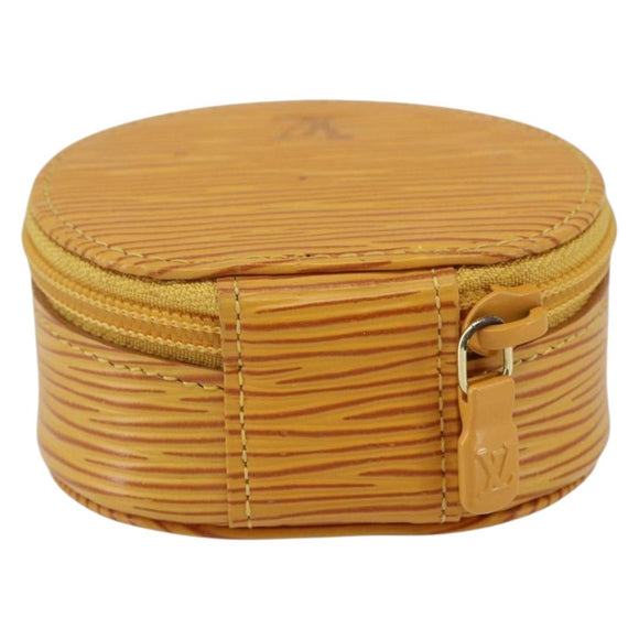 LOUIS VUITTON Epi Ecrin Bijoux 8 Jewelry Box Yellow M48229 LV Auth 166389