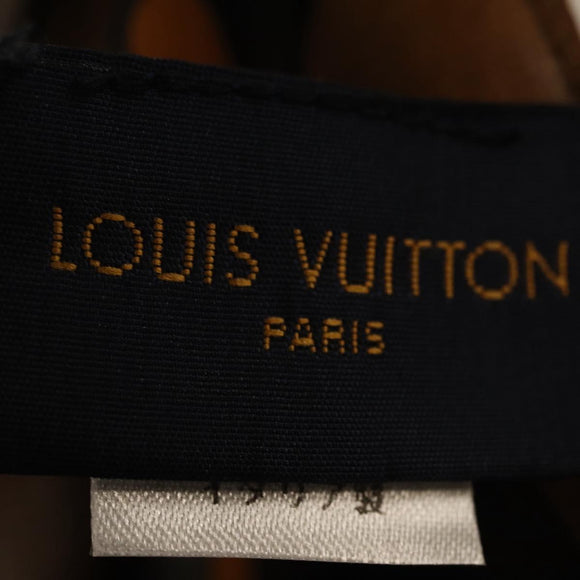 LOUIS VUITTON Monogram LV Friends Bandana Scarf Silk Brown MP2954 Auth 166390V