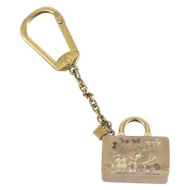 LOUIS VUITTON Porte Cles Speedy Unclusion Charm Gold Tone M65416 LV Auth 166391