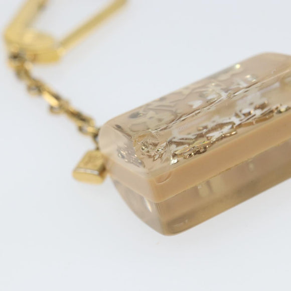 LOUIS VUITTON Porte Cles Speedy Unclusion Charm Gold Tone M65416 LV Auth 166391
