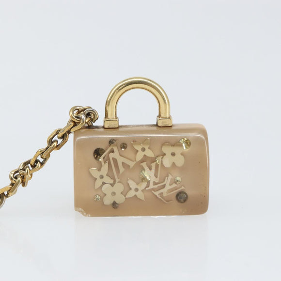 LOUIS VUITTON Porte Cles Speedy Unclusion Charm Gold Tone M65416 LV Auth 166391