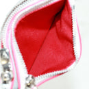 LOUIS VUITTON Damier Spray Double Zip Card Holder White M81430 LV Auth 166392M-11