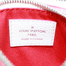 LOUIS VUITTON Damier Spray Double Zip Card Holder White M81430 LV Auth 166392M-10