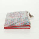 LOUIS VUITTON Damier Spray Double Zip Card Holder White M81430 LV Auth 166392M-4
