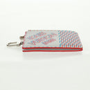 LOUIS VUITTON Damier Spray Double Zip Card Holder White M81430 LV Auth 166392M-6