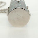 LOUIS VUITTON Monogram LV Pop Chain Lipsticketui Zilver MP2516 LV Auth 166393V-5