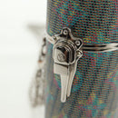 LOUIS VUITTON Monogram LV Pop Chain Lipsticketui Zilver MP2516 LV Auth 166393V-19