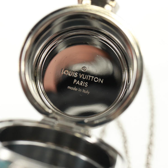 LOUIS VUITTON Monogram LV Pop Chain Lipsticketui Zilver MP2516 LV Auth 166393V
