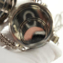 LOUIS VUITTON Monogram LV Pop Chain Lipsticketui Zilver MP2516 LV Auth 166393V-10
