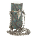LOUIS VUITTON Monogram LV Pop Chain Lipsticketui Zilver MP2516 LV Auth 166393V-1