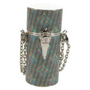 LOUIS VUITTON Monogram LV Pop Chain Lipsticketui Zilver MP2516 LV Auth 166393V-13