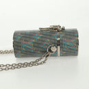 LOUIS VUITTON Monogram LV Pop Chain Lipsticketui Zilver MP2516 LV Auth 166393V-3
