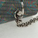 LOUIS VUITTON Monogram LV Pop Chain Lipsticketui Zilver MP2516 LV Auth 166393V-8