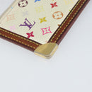 LOUIS VUITTON Multicolor Pochette Cles Coin Purse White M92655 LV Auth 166395-16