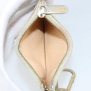 LOUIS VUITTON Multicolor Pochette Cles Coin Purse White M92655 LV Auth 166395-11