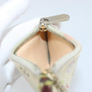 LOUIS VUITTON Multicolor Pochette Cles Coin Purse White M92655 LV Auth 166395-17