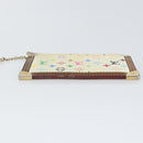 LOUIS VUITTON Multicolor Pochette Cles Coin Purse White M92655 LV Auth 166395-6