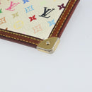 LOUIS VUITTON Multicolor Pochette Cles Coin Purse White M92655 LV Auth 166395-7