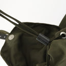 PRADA Backpack Nylon Khaki Silver Auth 166398-21