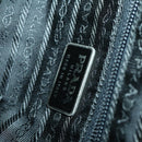 PRADA Backpack Nylon Khaki Silver Auth 166398-24