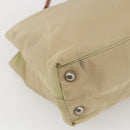 PRADA Tote Bag Nylon Ivory Silver Auth 166401-14