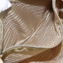 PRADA Tote Bag Nylon Ivory Silver Auth 166401-23