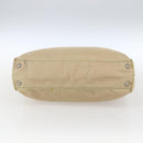 PRADA Tote Bag Nylon Ivory Silver Auth 166401-5
