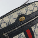 GUCCI Ophidia GG Supreme Sherry Line Shoulder Bag PVC Navy 517350 Auth 166403-17