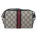 GUCCI Ophidia GG Supreme Sherry Line Shoulder Bag PVC Navy 517350 Auth 166403-2
