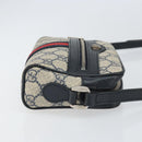 GUCCI Ophidia GG Supreme Sherry Line Shoulder Bag PVC Navy 517350 Auth 166403-3