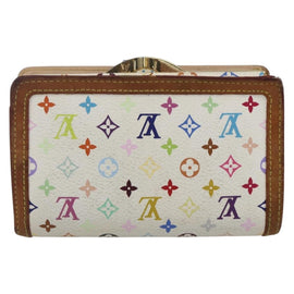LOUIS VUITTON Multicolor Portefeuille Viennois Wallet White M92987 Auth 166405 - 0