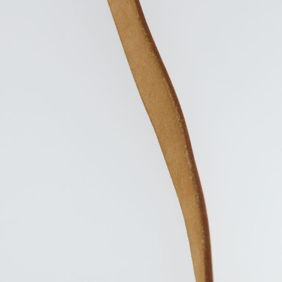 HERMES Her bag Hand Bag Canvas Leather 2way Beige Silver Auth 166412