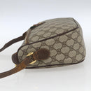 GUCCI GG Supreme Web Sherry Line Bag PVC Beige Gold 89 02 077 Auth 166413-3