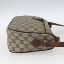 GUCCI GG Supreme Web Sherry Line Bag PVC Beige Gold 89 02 077 Auth 166413-4