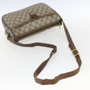 GUCCI GG Supreme Web Sherry Line Bag PVC Beige Gold 89 02 077 Auth 166413-7