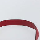 Salvatore Ferragamo Gancini Shoulder Bag Leather Red Gold Auth 166427-8