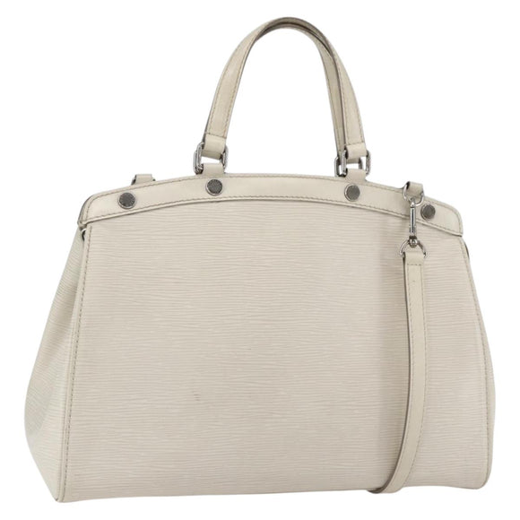 LOUIS VUITTON Epi Blair MM Hand Bag 2way White Yvoire M40330 LV Auth 166428