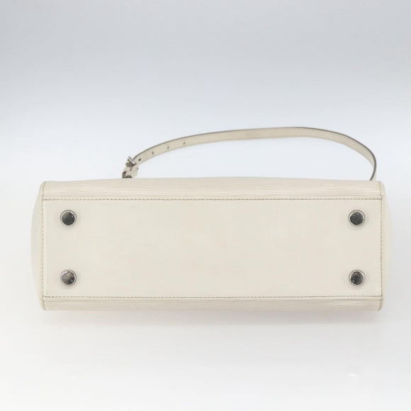 LOUIS VUITTON Epi Blair MM Hand Bag 2way White Yvoire M40330 LV Auth 166428
