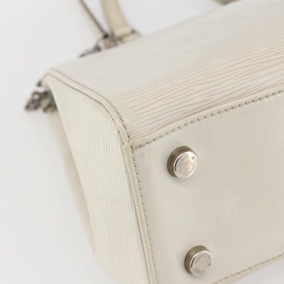 LOUIS VUITTON Epi Blair MM Hand Bag 2way White Yvoire M40330 LV Auth 166428