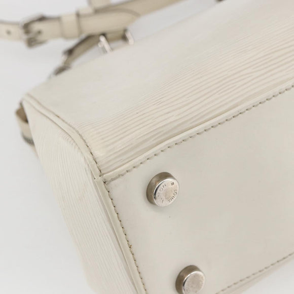 LOUIS VUITTON Epi Blair MM Hand Bag 2way White Yvoire M40330 LV Auth 166428
