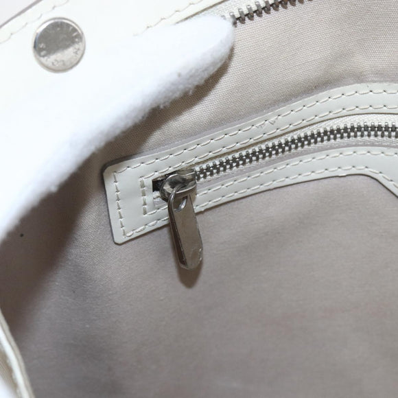 LOUIS VUITTON Epi Blair MM Hand Bag 2way White Yvoire M40330 LV Auth 166428