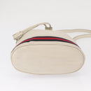 GUCCI Sherry Line GG Marmont Tasche Leder 2-Wege Weiß Gold 610846 Auth 166430-5