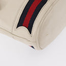 GUCCI Sherry Line GG Marmont Tasche Leder 2-Wege Weiß Gold 610846 Auth 166430-9
