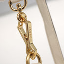 GUCCI Sherry Line GG Marmont Tasche Leder 2-Wege Weiß Gold 610846 Auth 166430-20