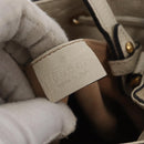 GUCCI Sherry Line GG Marmont Tasche Leder 2-Wege Weiß Gold 610846 Auth 166430-21